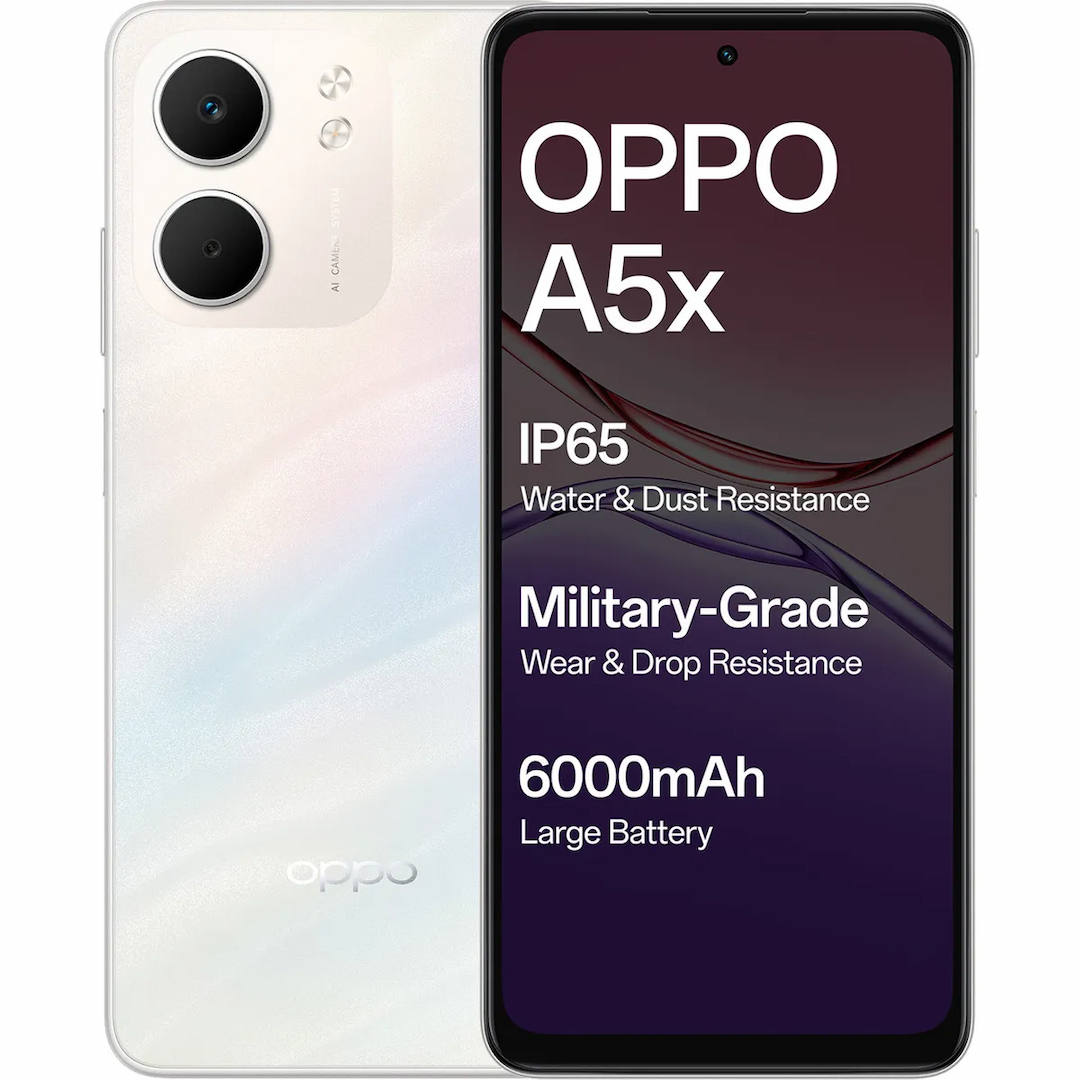 OPPO A5X 5G  (Laser White, 4 GB + 128 GB)